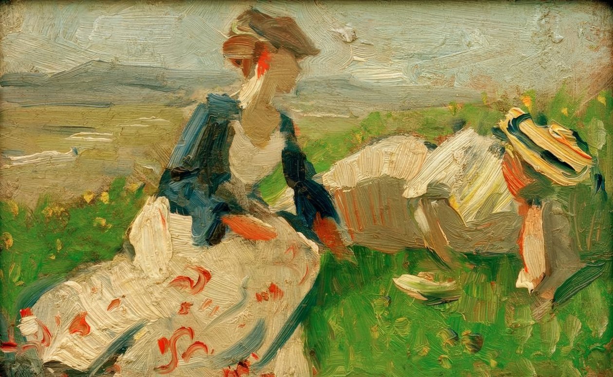 Deux femmes à la montagne - Franz Marc