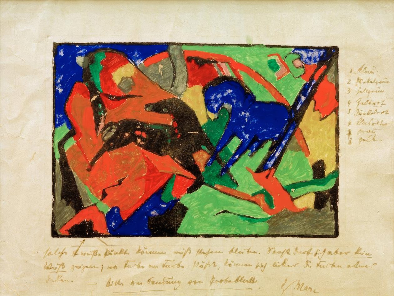 Deux chevaux - Franz Marc