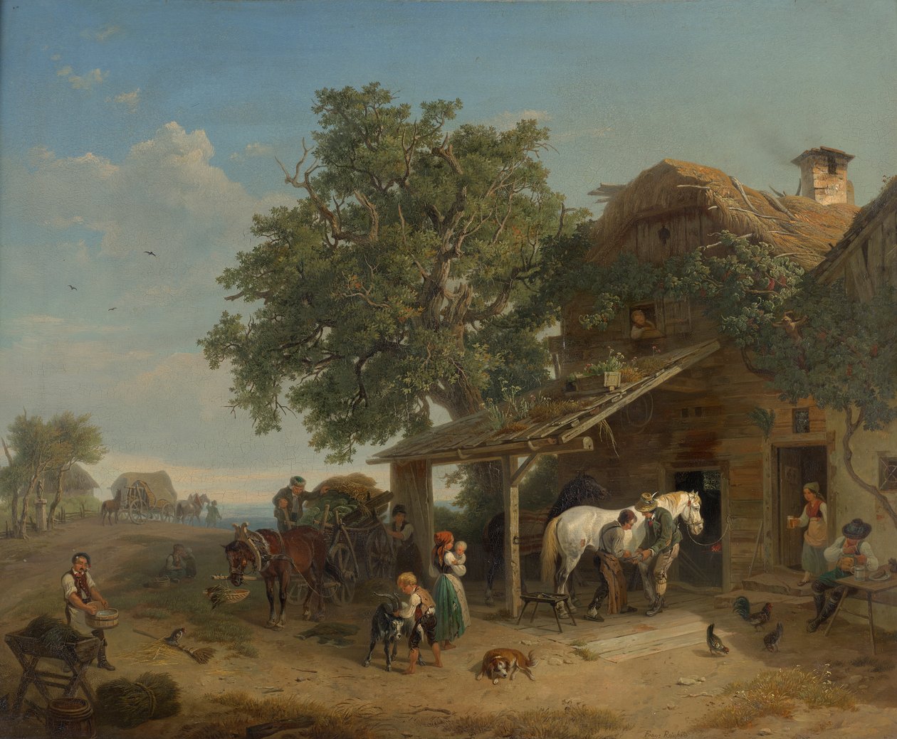 La forge sur la route militaire - Franz Reinhold