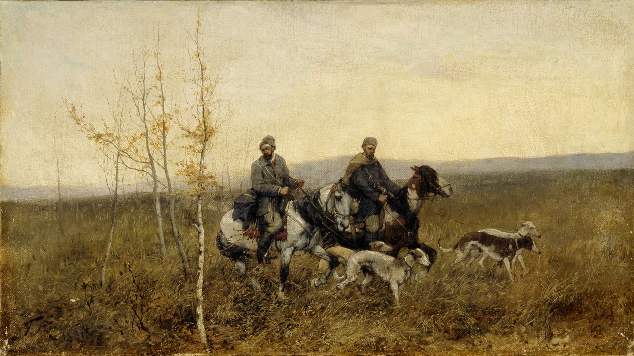 Les Chasseurs, 1881 - Franz Roubaud