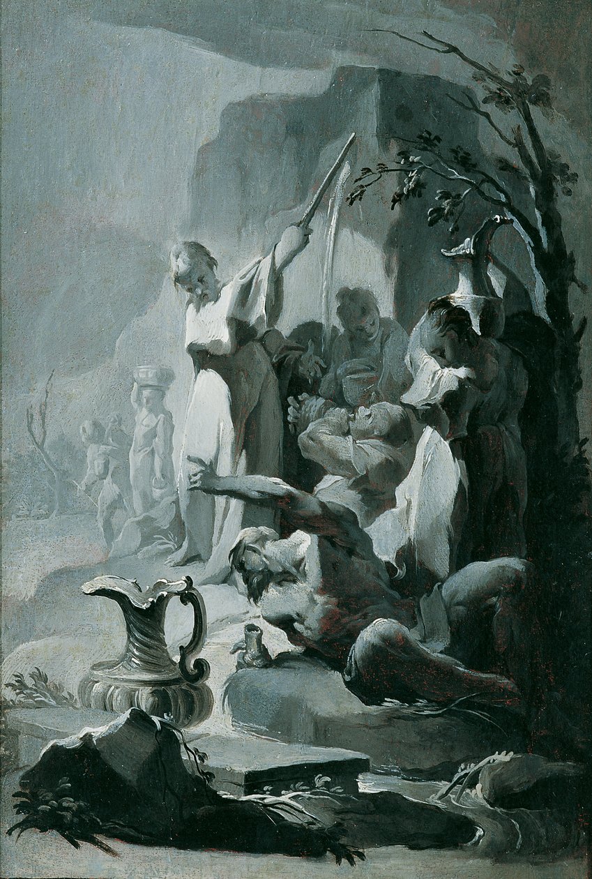 Le miracle de la source de Moïse - Franz Sigrist d. Ä.