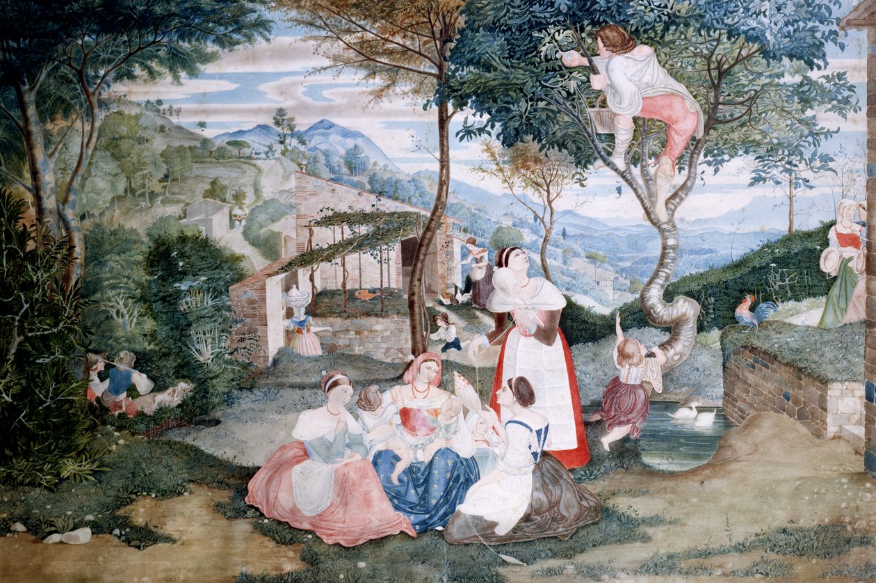 Scène de vie rurale - Franz Theobald Horny