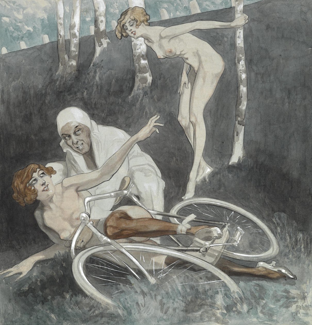 Illustration érotique - Franz von Bayros