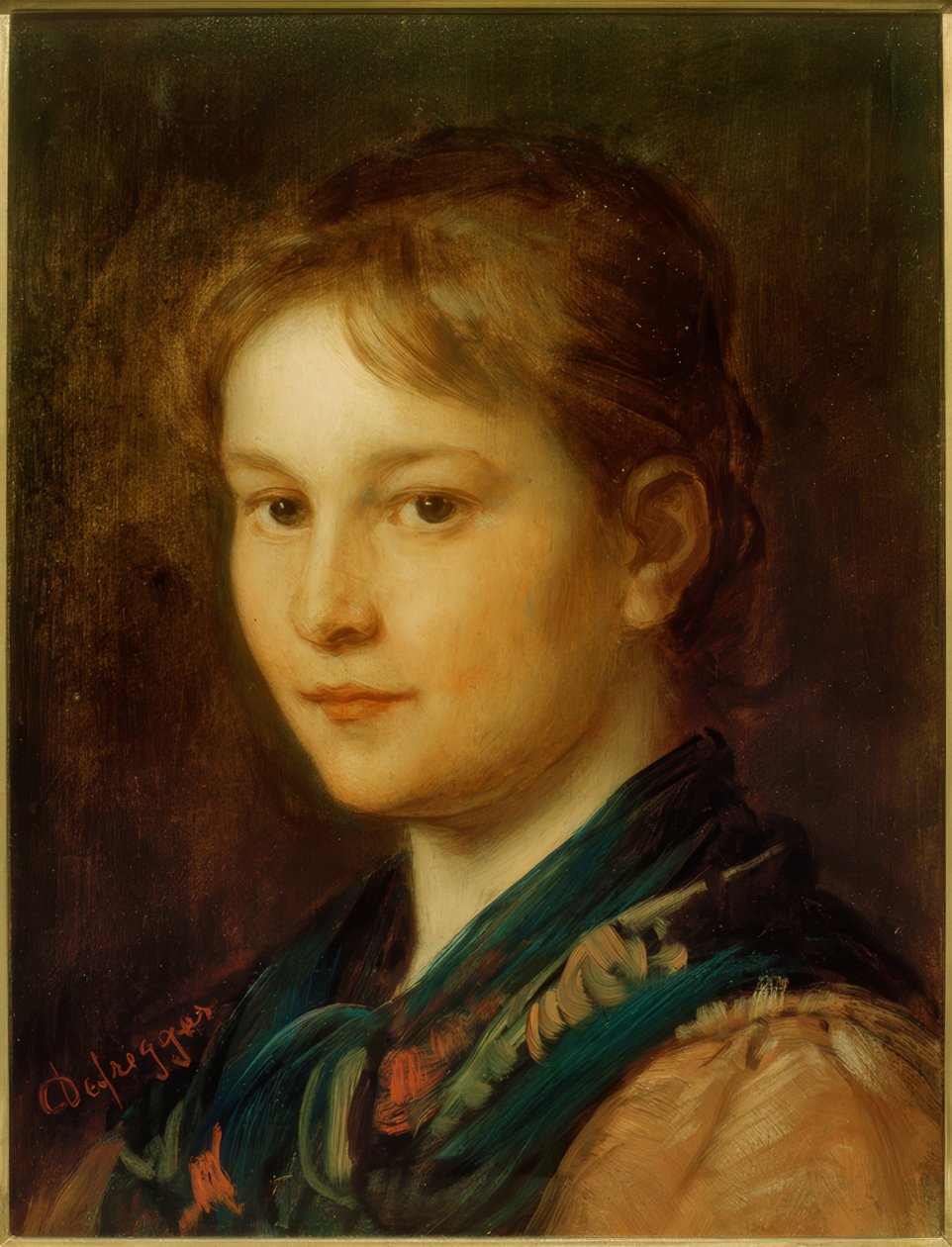 Tête de fille (Sabine) - Franz von Defregger