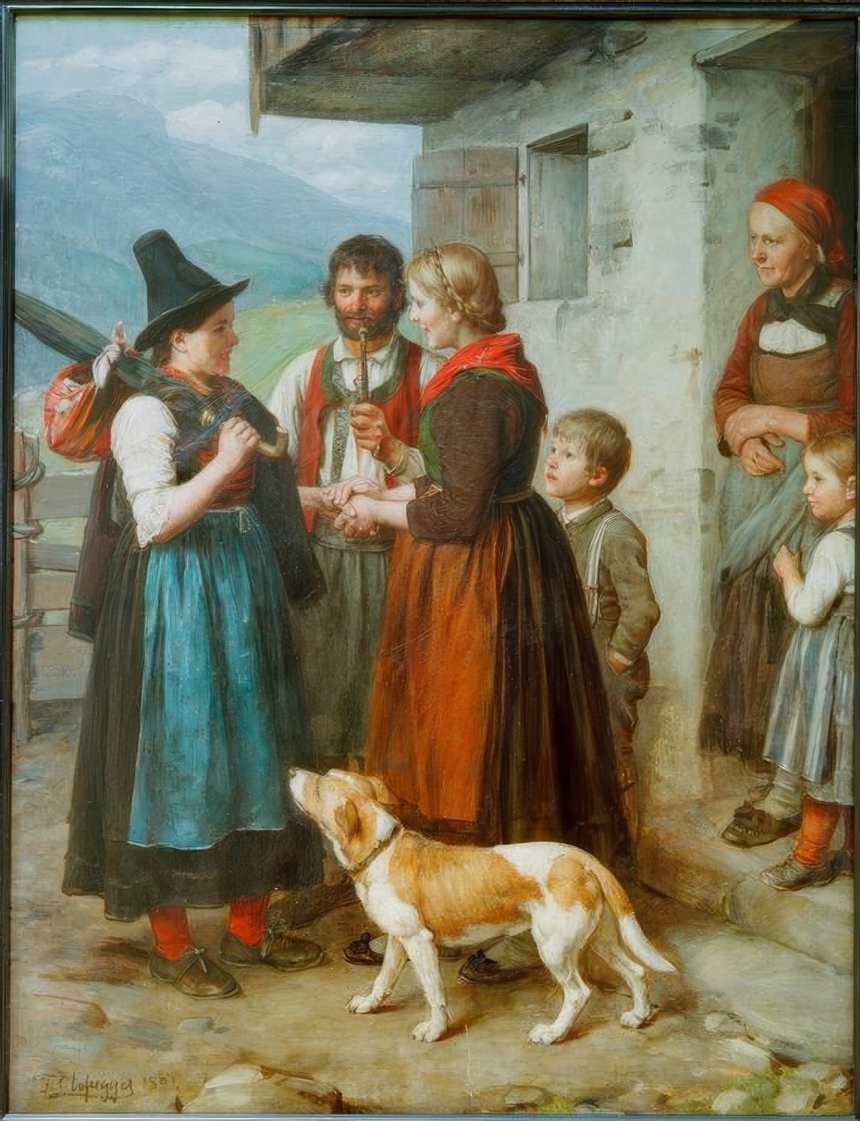Invités bienvenus - Franz von Defregger