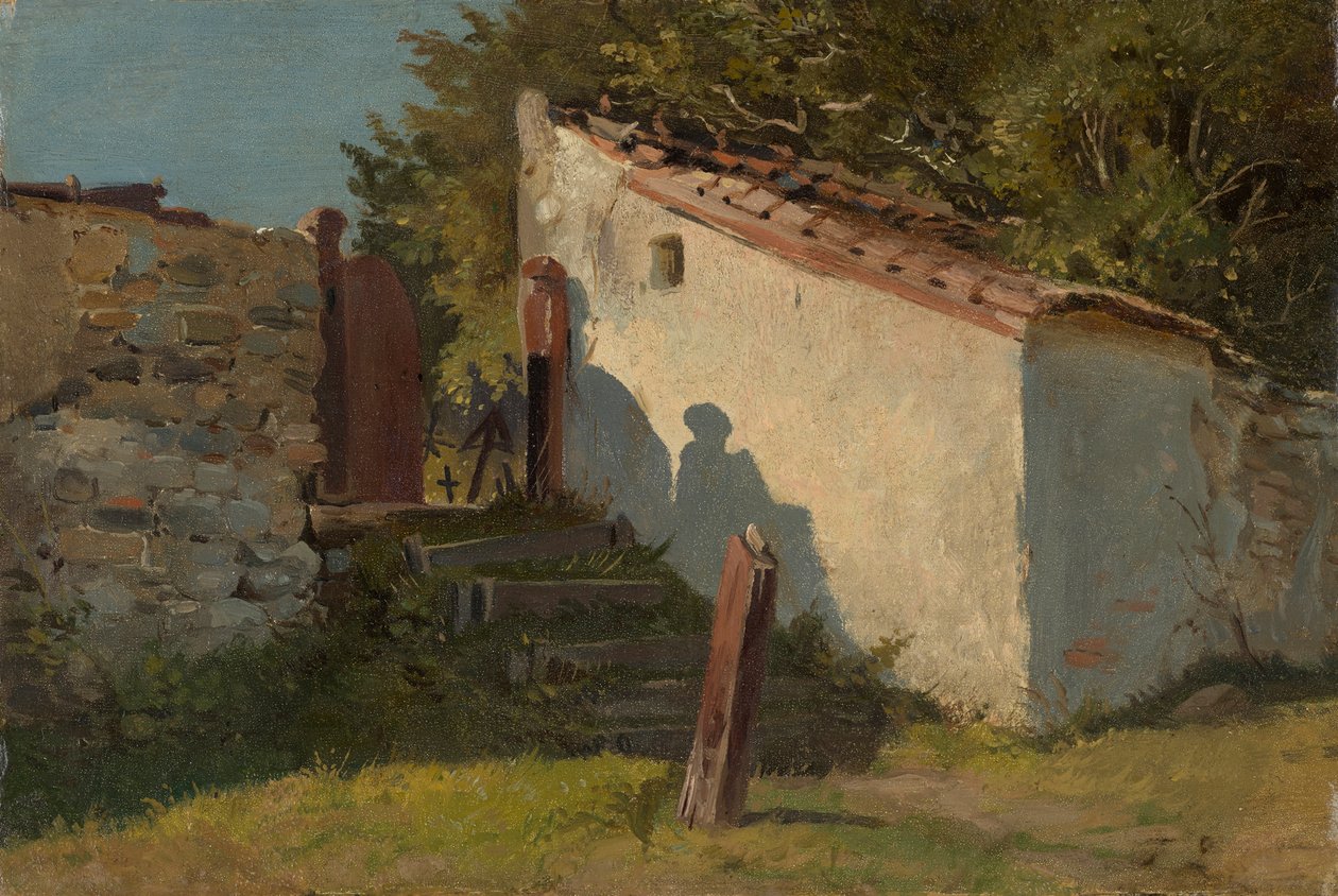Entrée du cimetière villageois - Franz von Lenbach