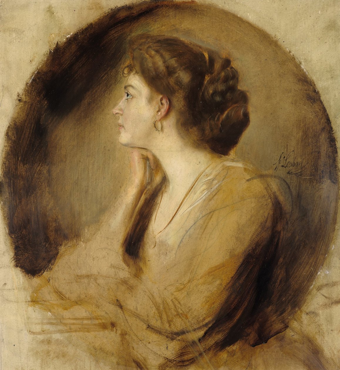 Margarethe von Stumm (?) - Franz von Lenbach