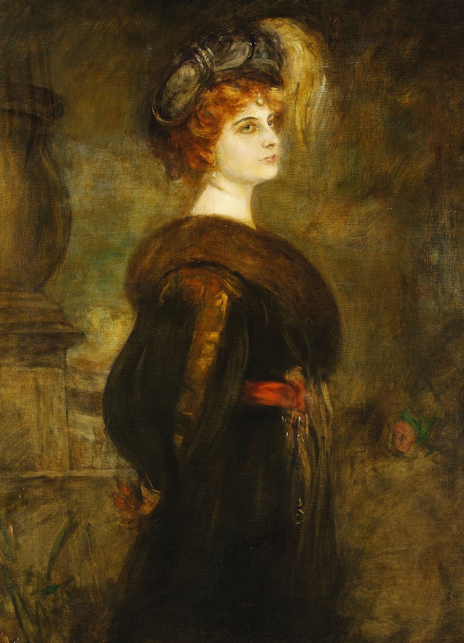Portrait de Lily Merk, vers 1902 - Franz von Lenbach