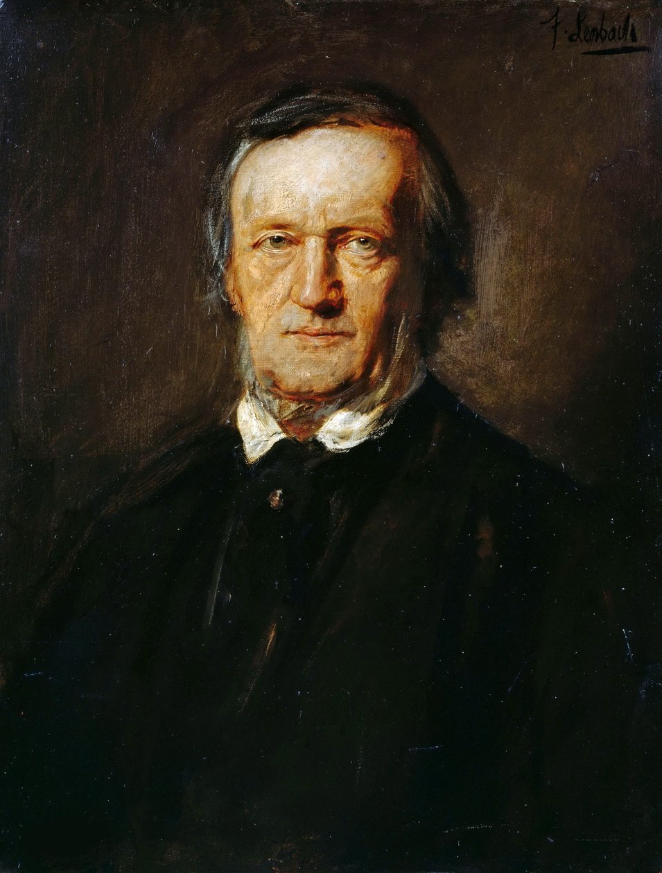 Portrait de Richard Wagner - Franz von Lenbach
