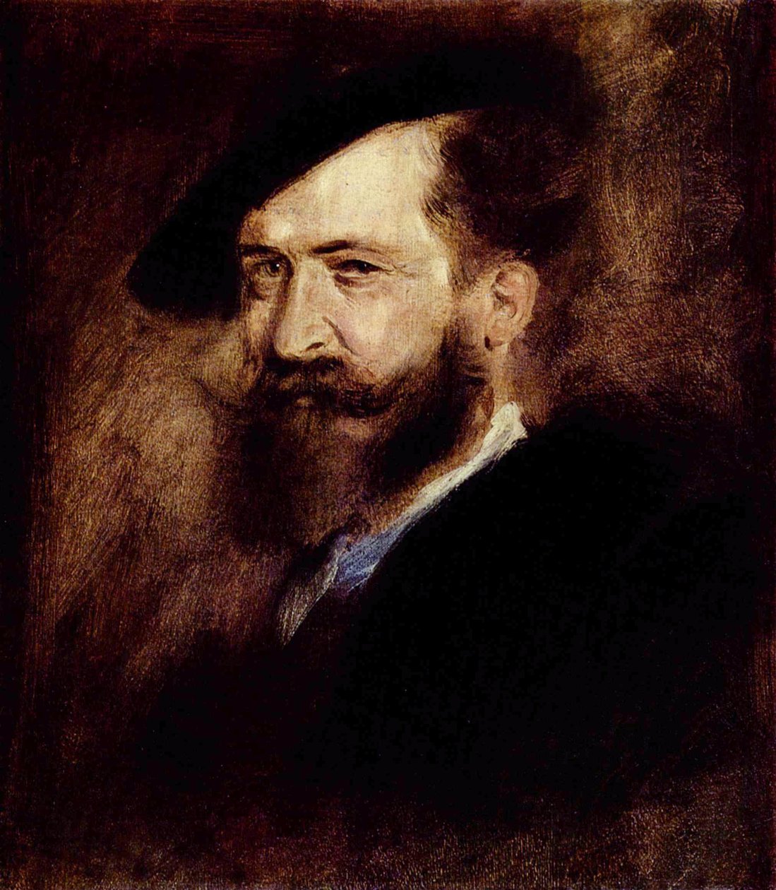 Portrait de Wilhelm Busch - Franz von Lenbach