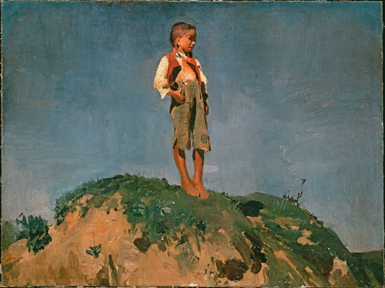 Garçon berger - Franz von Lenbach