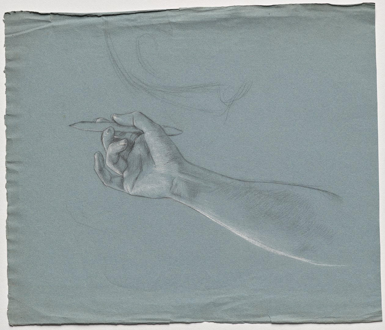 Étude de bras pour le tableau de la faculté : Théologie - Franz von Matsch