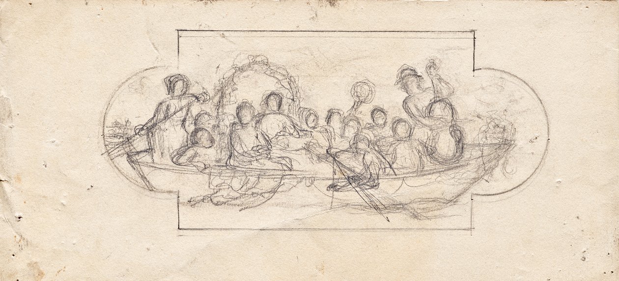 Célébration de mariage sur un bateau - Franz von Matsch