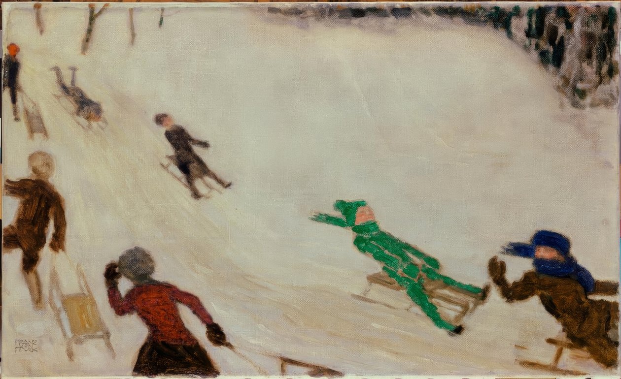 Enfants en luge - Franz von Stuck