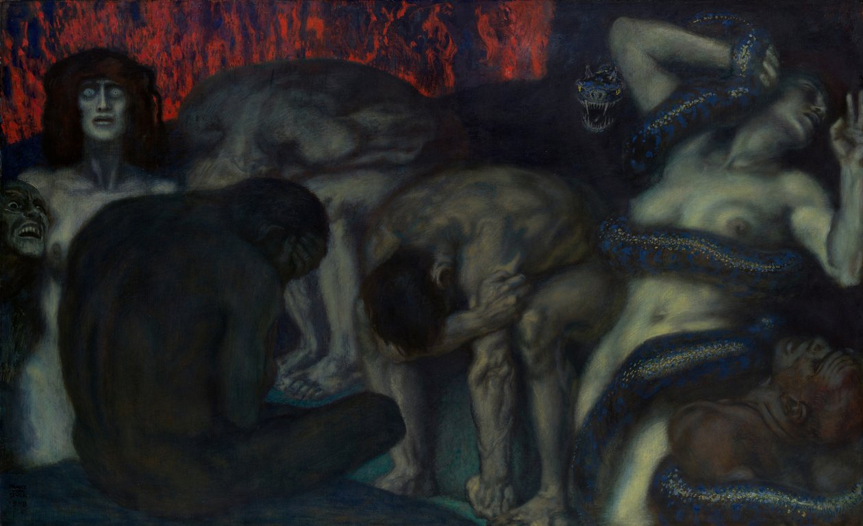 Enfer, 1908 - Franz von Stuck