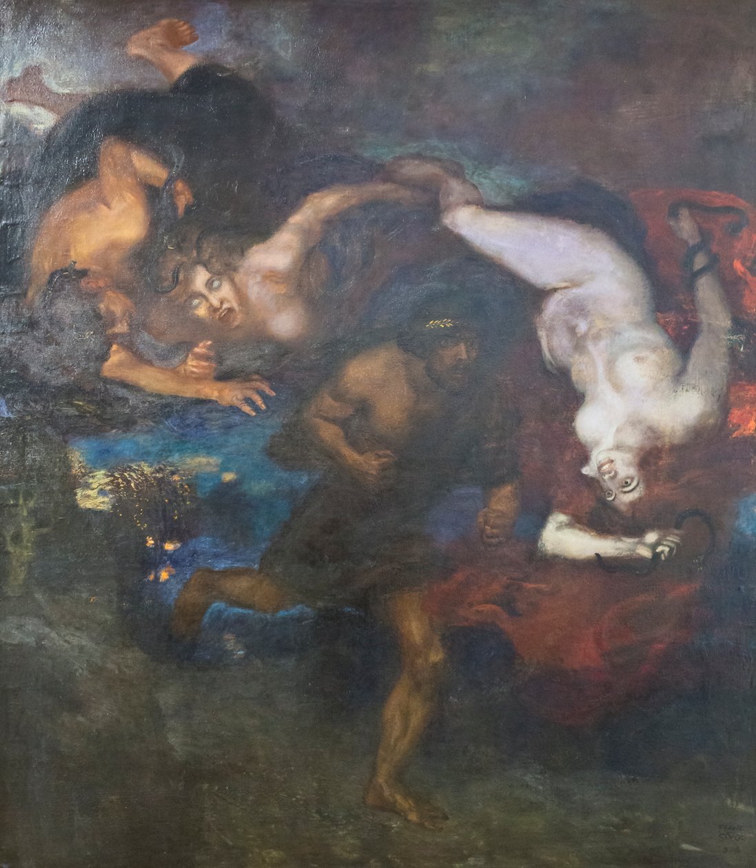 Oreste et les Érinyes - Franz von Stuck