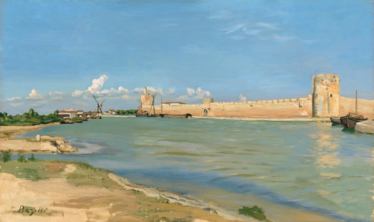 Les remparts occidentaux à Aigues-Mortes - Frédéric Bazille