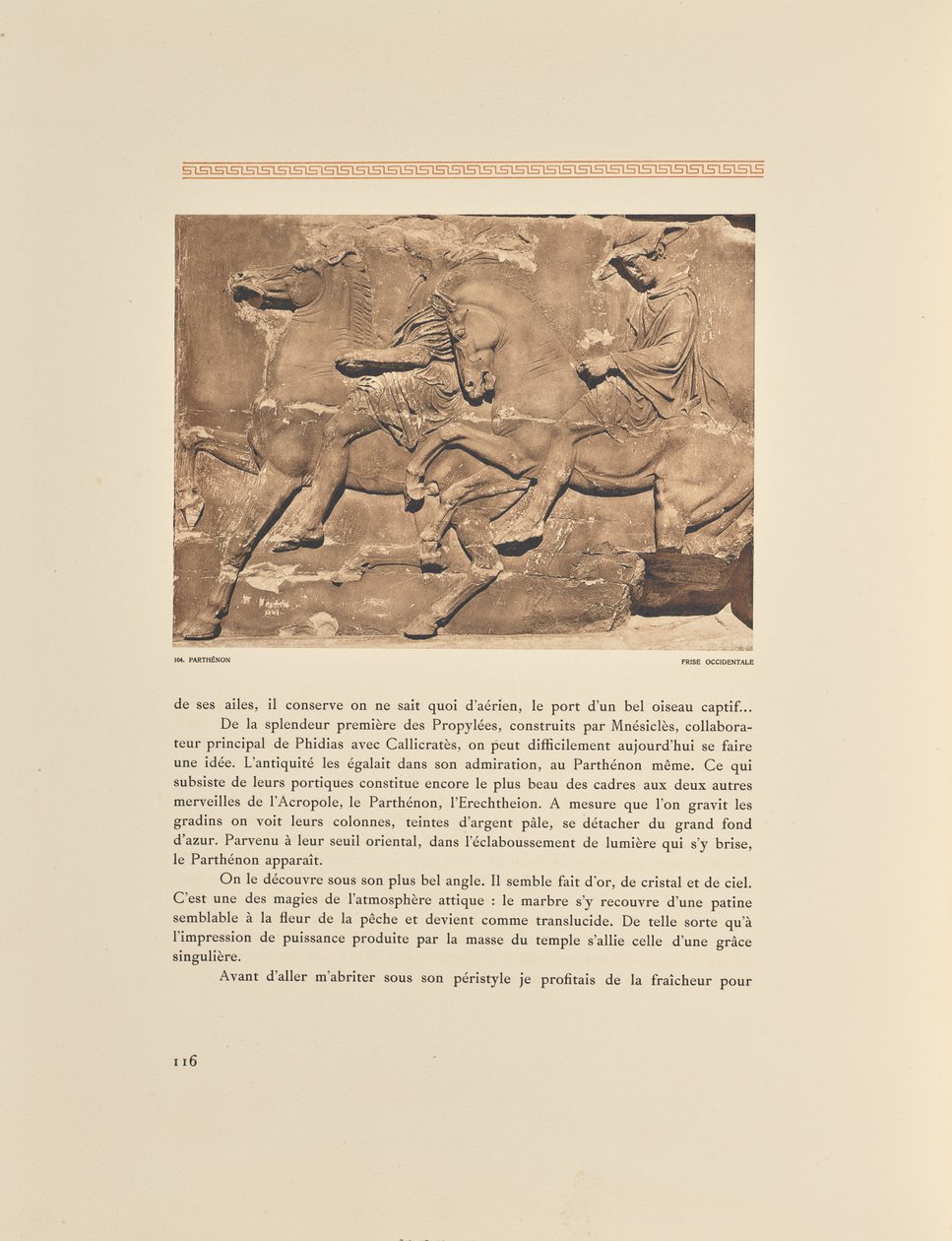 Parthénon. Frise Occidentale - Frédéric Boissonnas