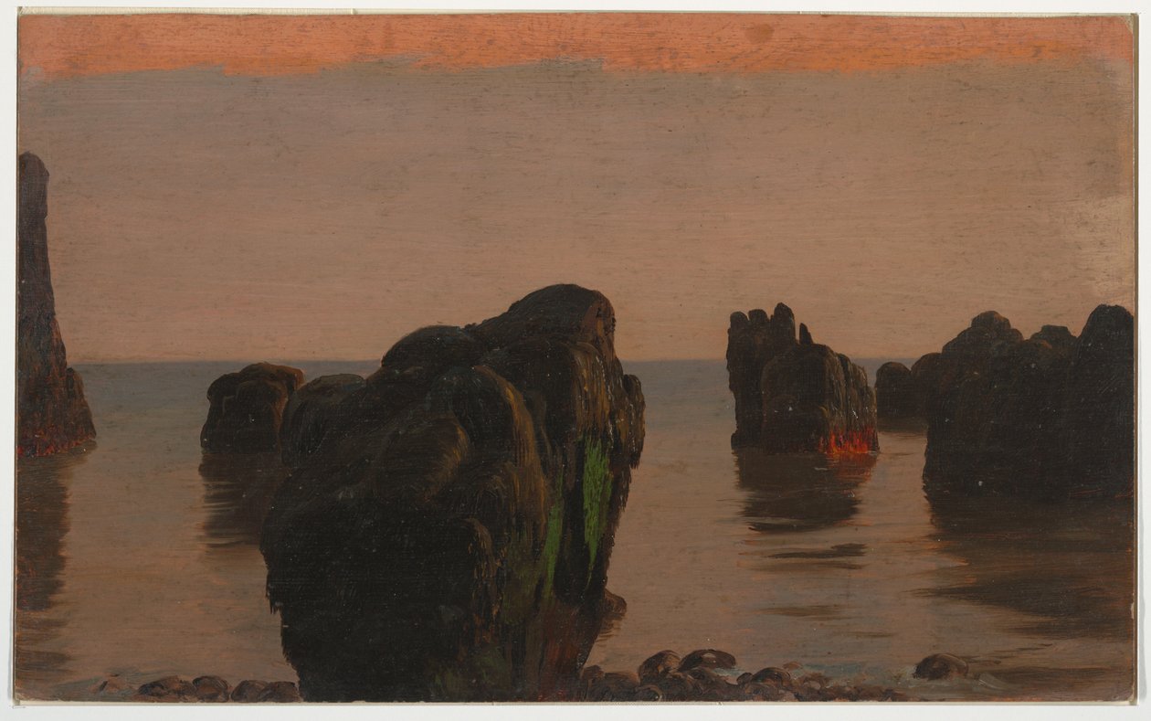 Dessin, Île Grand Manan, Canada, 1851-52 - Frederic Edwin Church