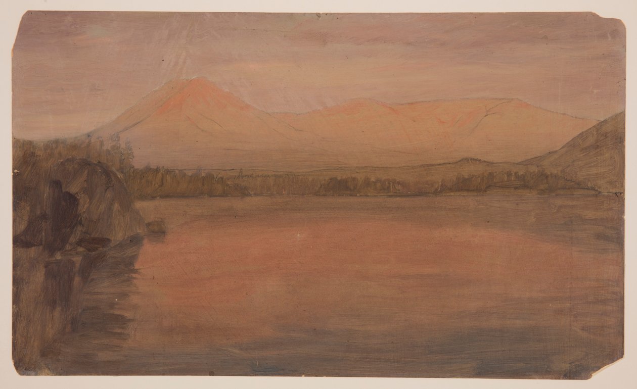 Monts Katahdin et Turner depuis le lac Katahdin - Frederic Edwin Church