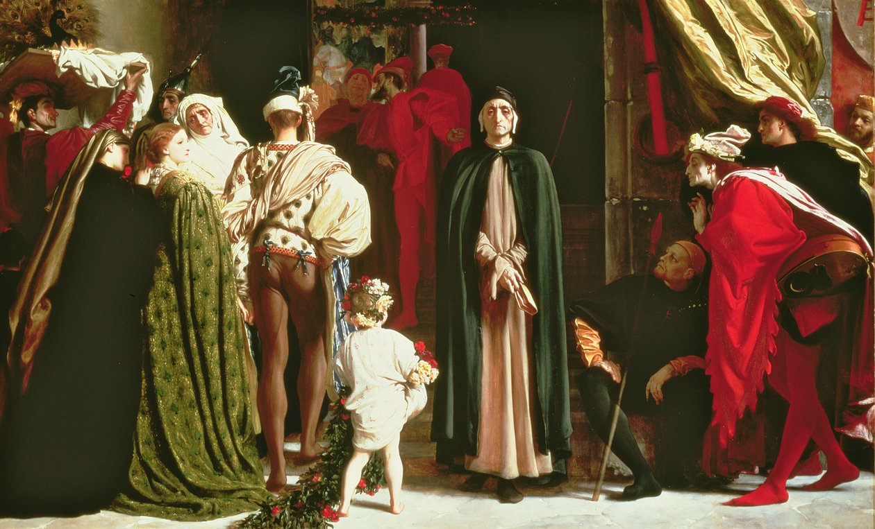 Dante en exil, 1864 - Frederic Leighton