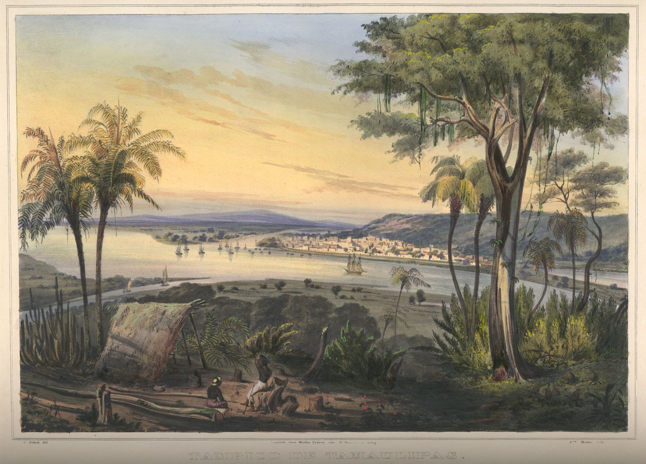 Vue de Tampico, Tamaulipas - Frederic Mialhe