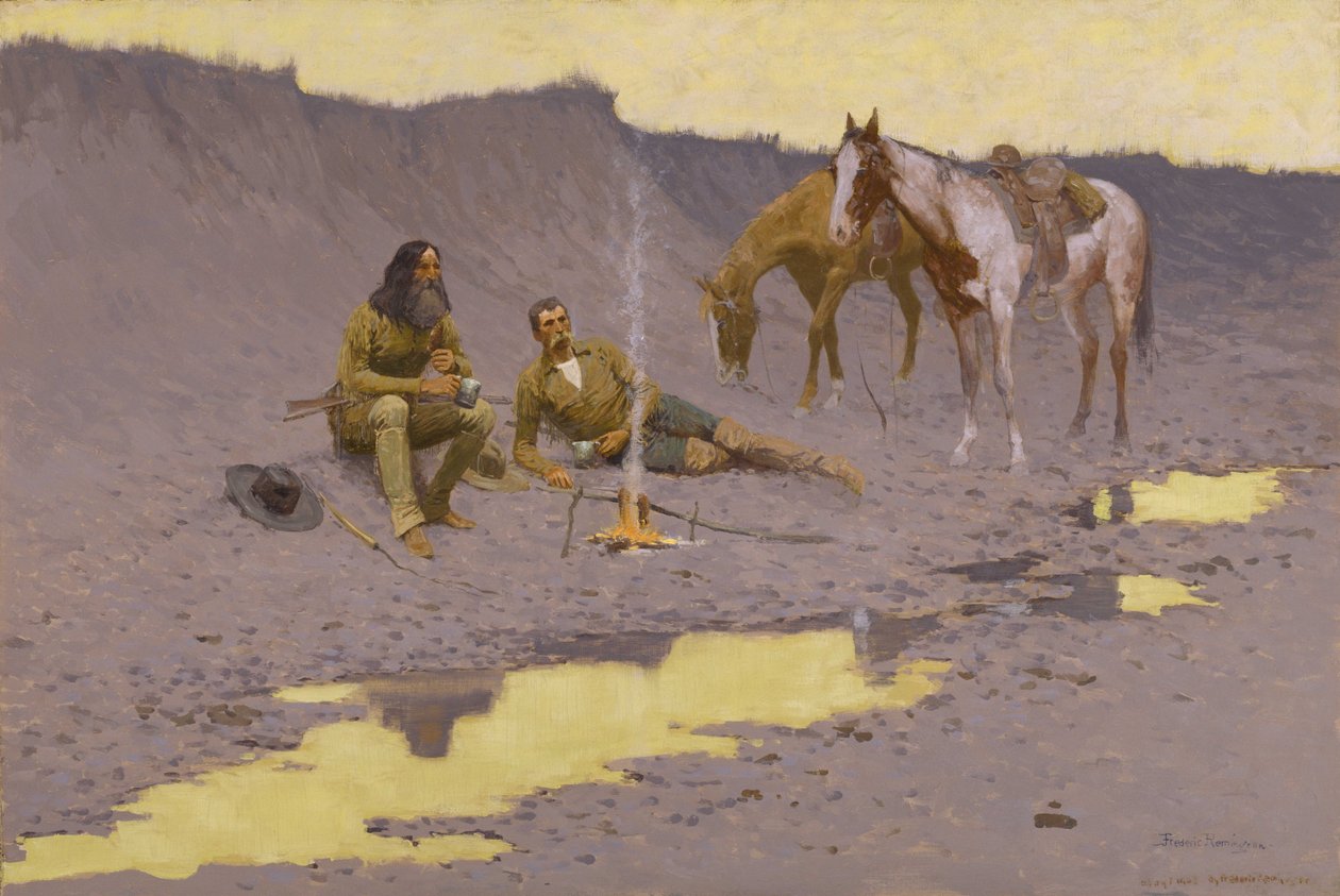 Un Nouvel An sur le Cimarron - Frederic Remington