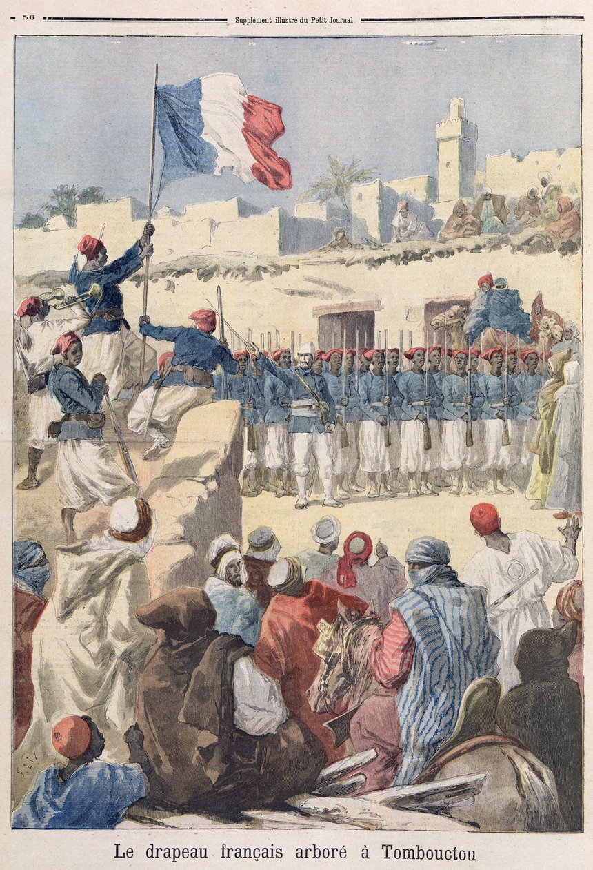Le Drapeau Français hissé à Tombouctou (Mali) de 