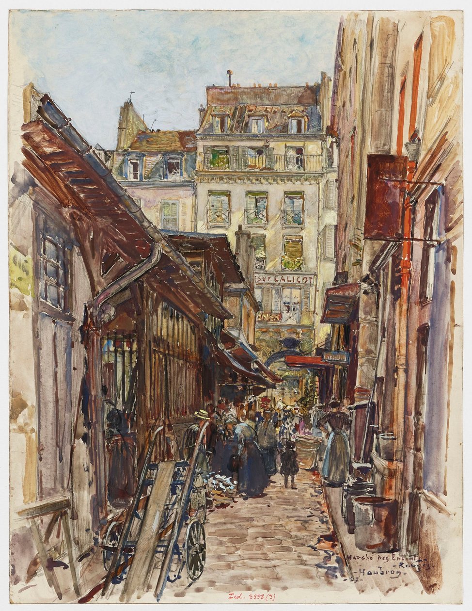 Intérieur du Marché des Enfants-Rouges - Frederic Anatole Houbron