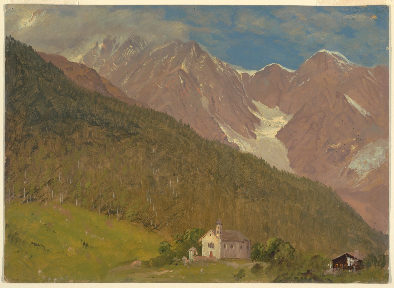 Paysage alpin en Suisse - Frederic Edwin Church