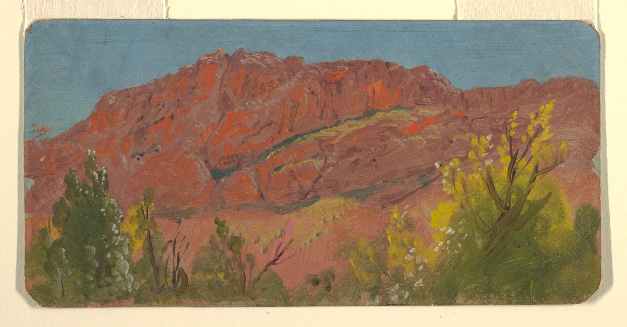 Dessin, Baalbek, route de la montagne, mai 1868 - Frederic Edwin Church