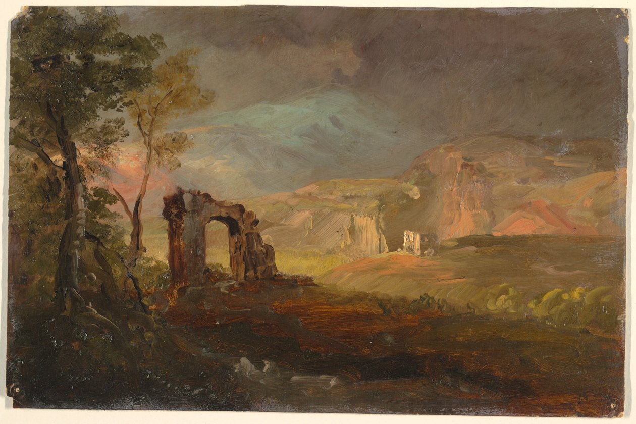 Dessin, Campagna Fantasy, probablement 1868-69 - Frederic Edwin Church