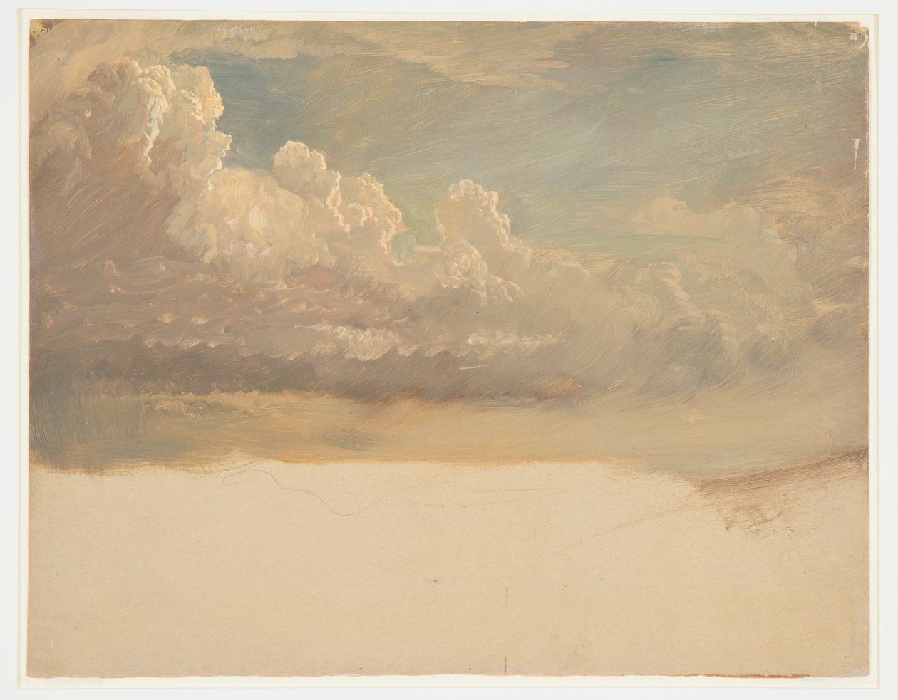 Dessin, étude de nuages, mars 1871 - Frederic Edwin Church