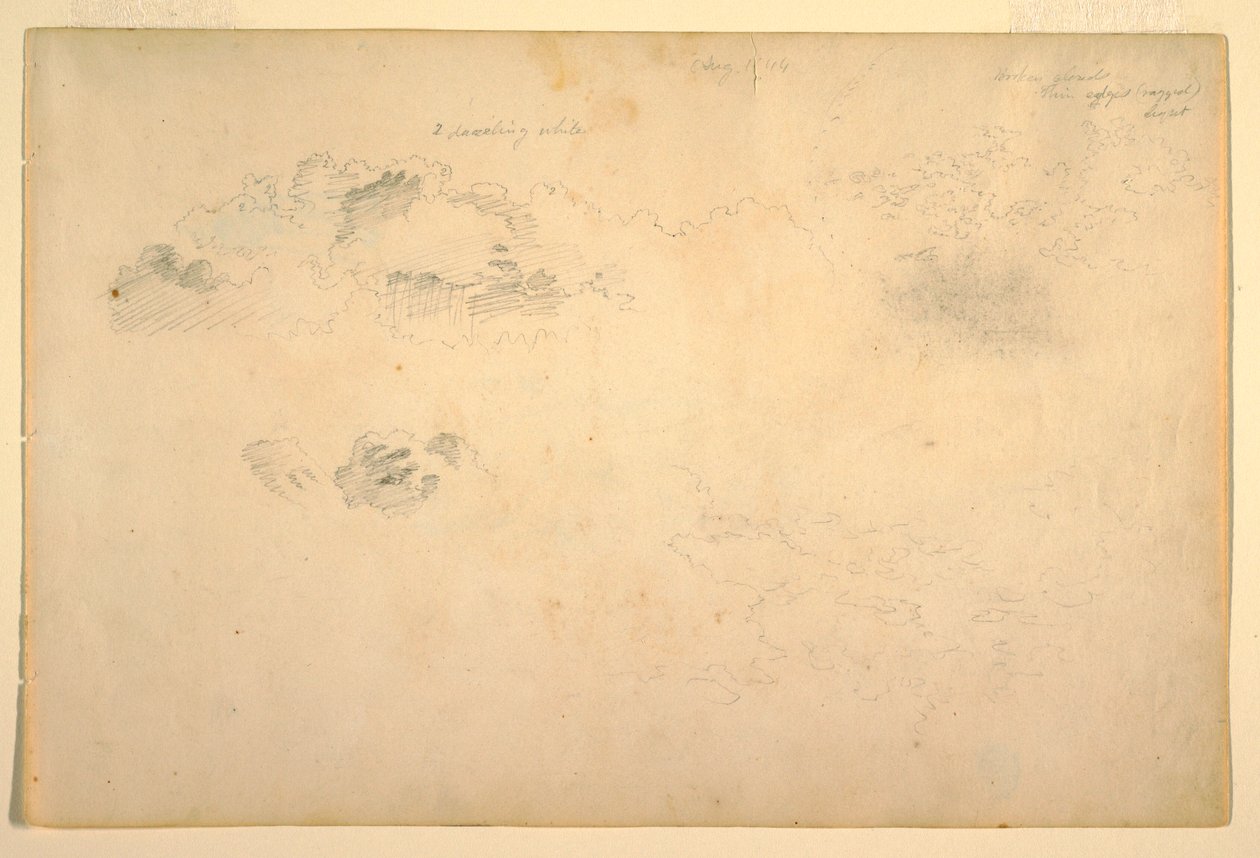 Dessin, nuages, 1844 - Frederic Edwin Church