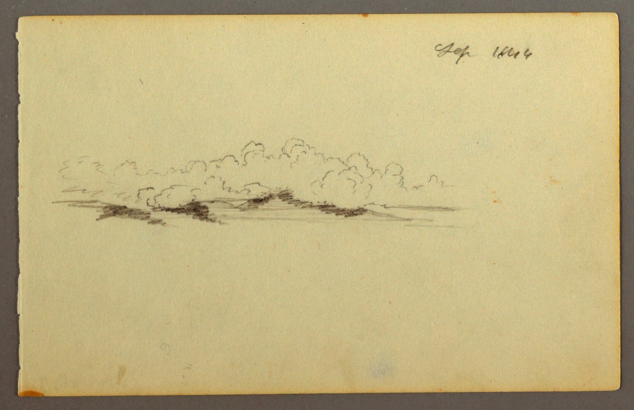 Dessin, nuages, 1844 - Frederic Edwin Church