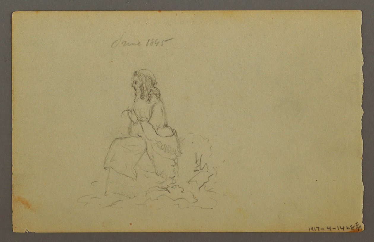Dessin, Graminées, 1844 - Frederic Edwin Church