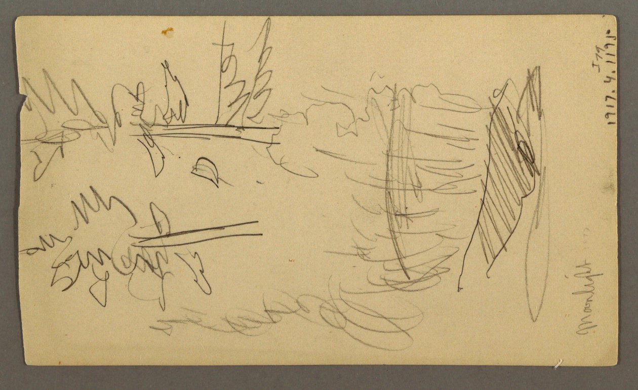 Dessin, chaîne de montagnes, peut-être 1877 - Frederic Edwin Church