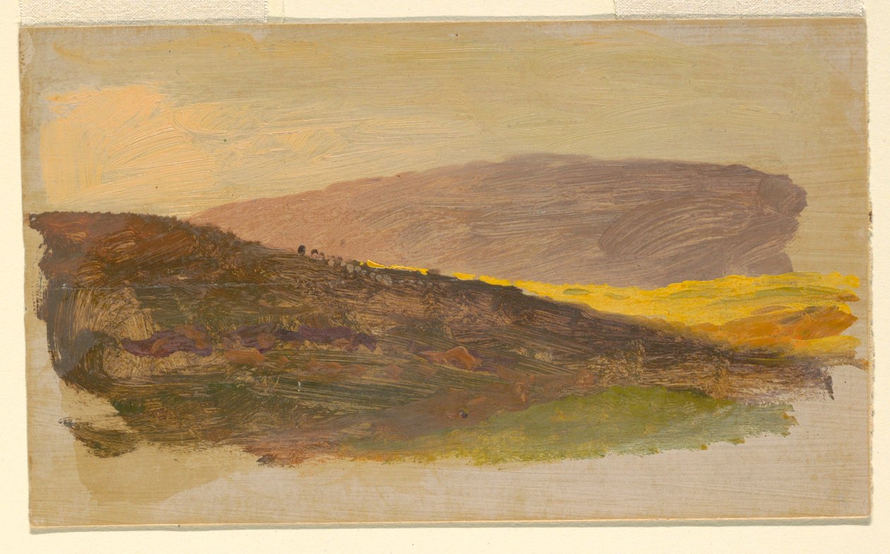 Dessin, colline, 1870-80 - Frederic Edwin Church