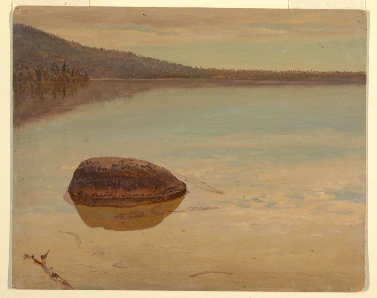 Dessin, lac Katahdin , 1870-80 - Frederic Edwin Church