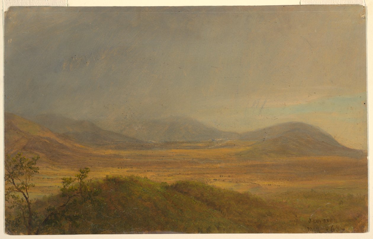 Dessin, paysage montagneux, mai 1865 - Frederic Edwin Church