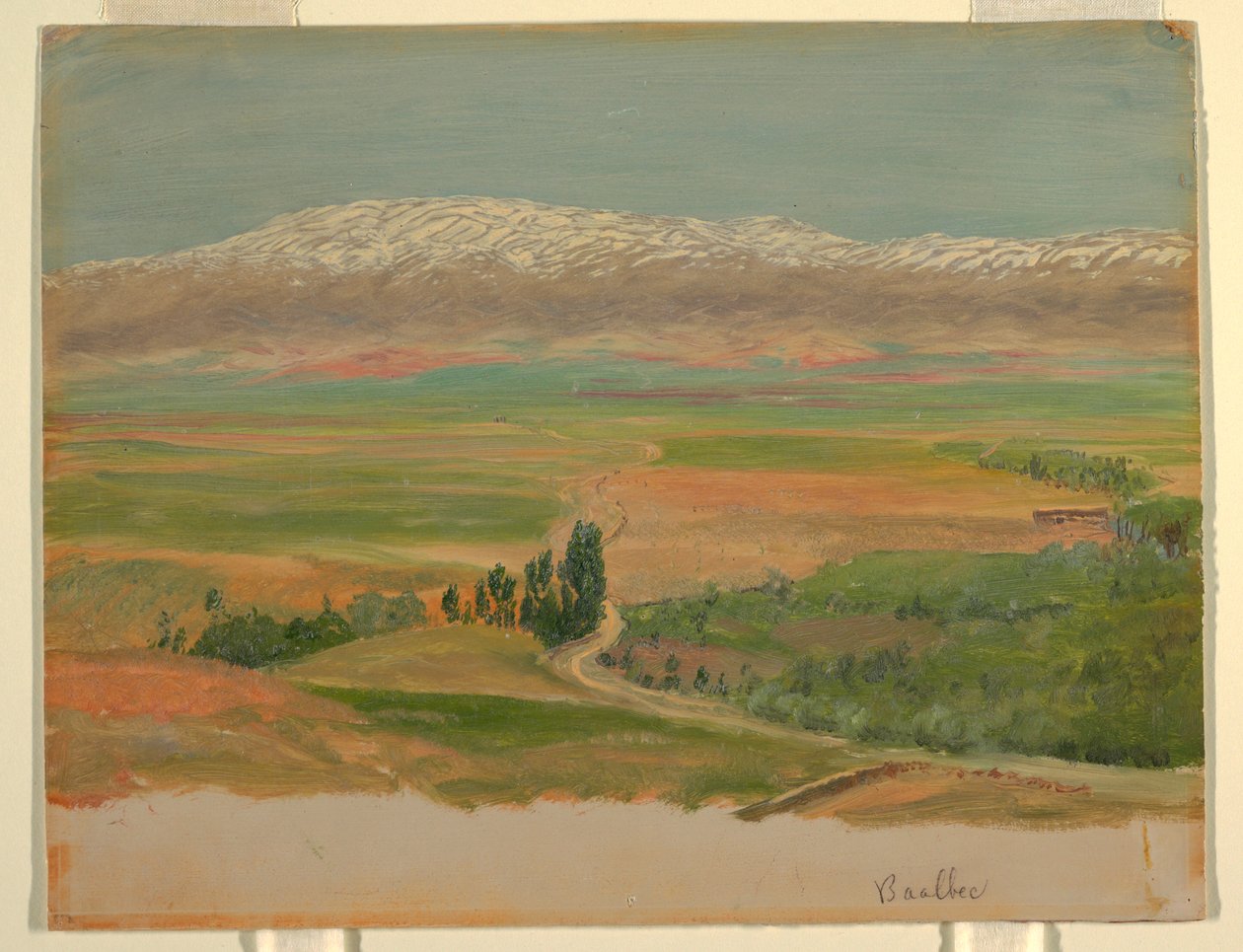 Dessin, montagnes près de Baalbec, mai 1868 - Frederic Edwin Church