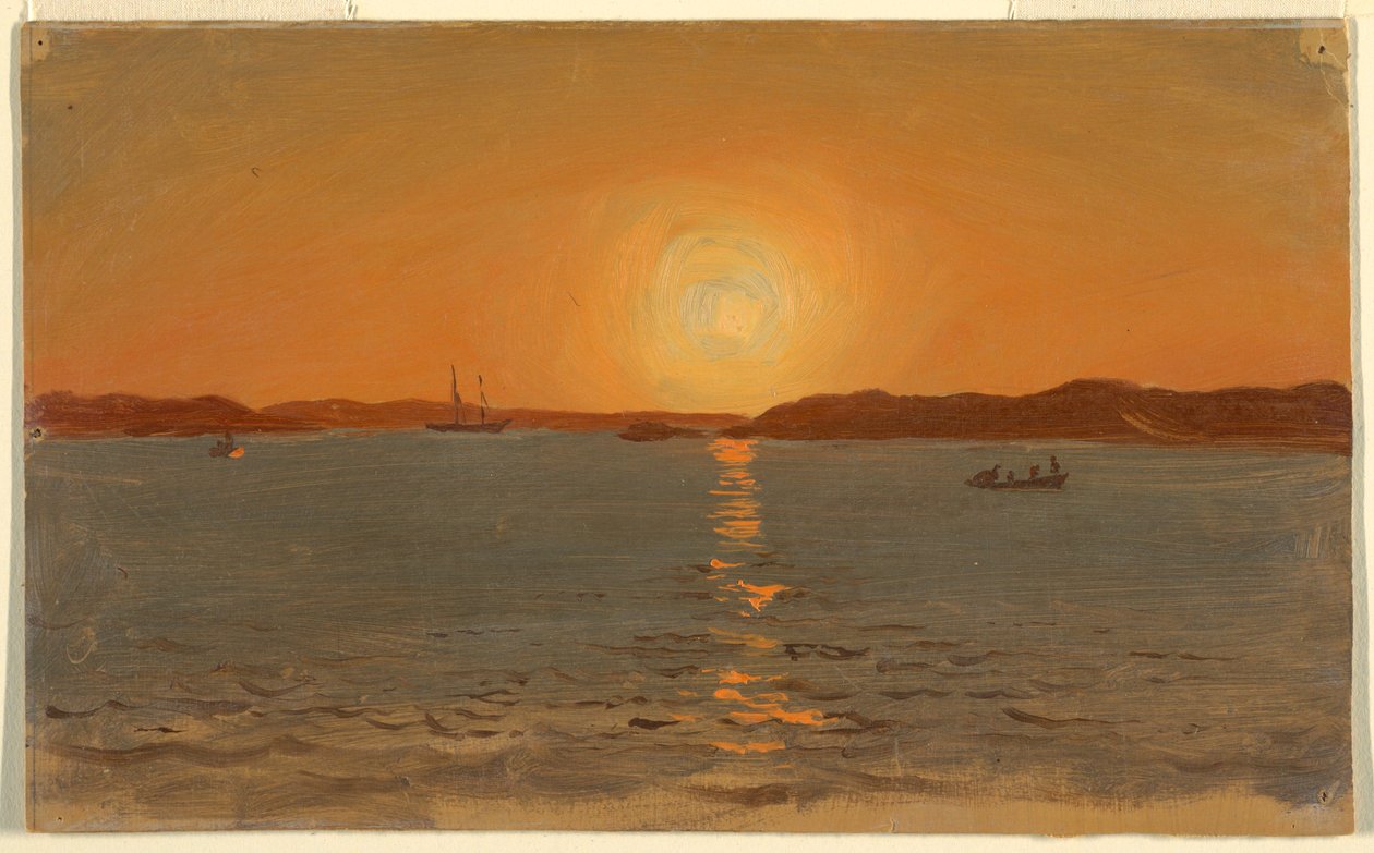 Dessin, Terre-Neuve, tête de chat, juin 1859 - Frederic Edwin Church