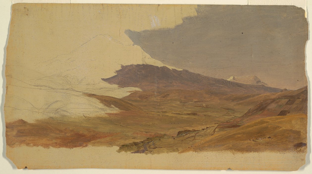 Équateur, montagne (peut-être Chimborazo) - Frederic Edwin Church