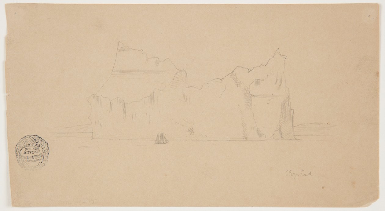 Iceberg flottant avec voilier - Frederic Edwin Church