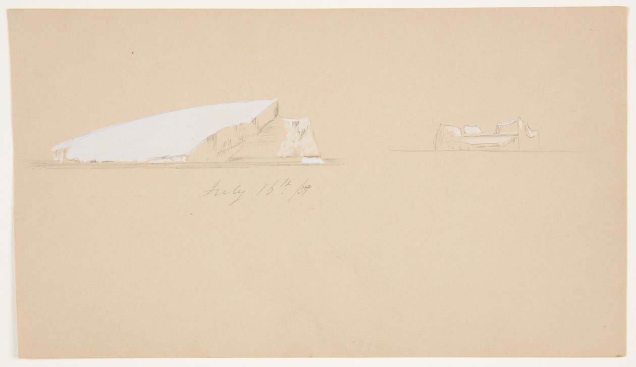 Icebergs flottants - Frederic Edwin Church