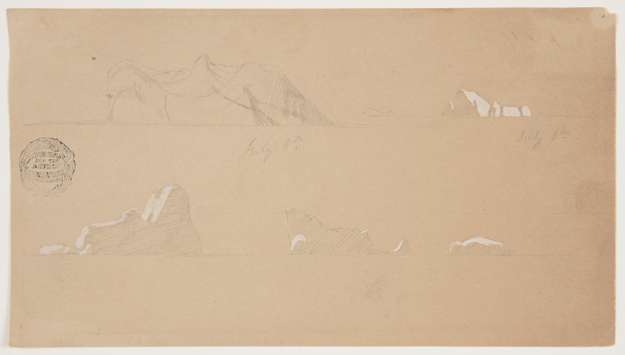 Icebergs flottants - Frederic Edwin Church