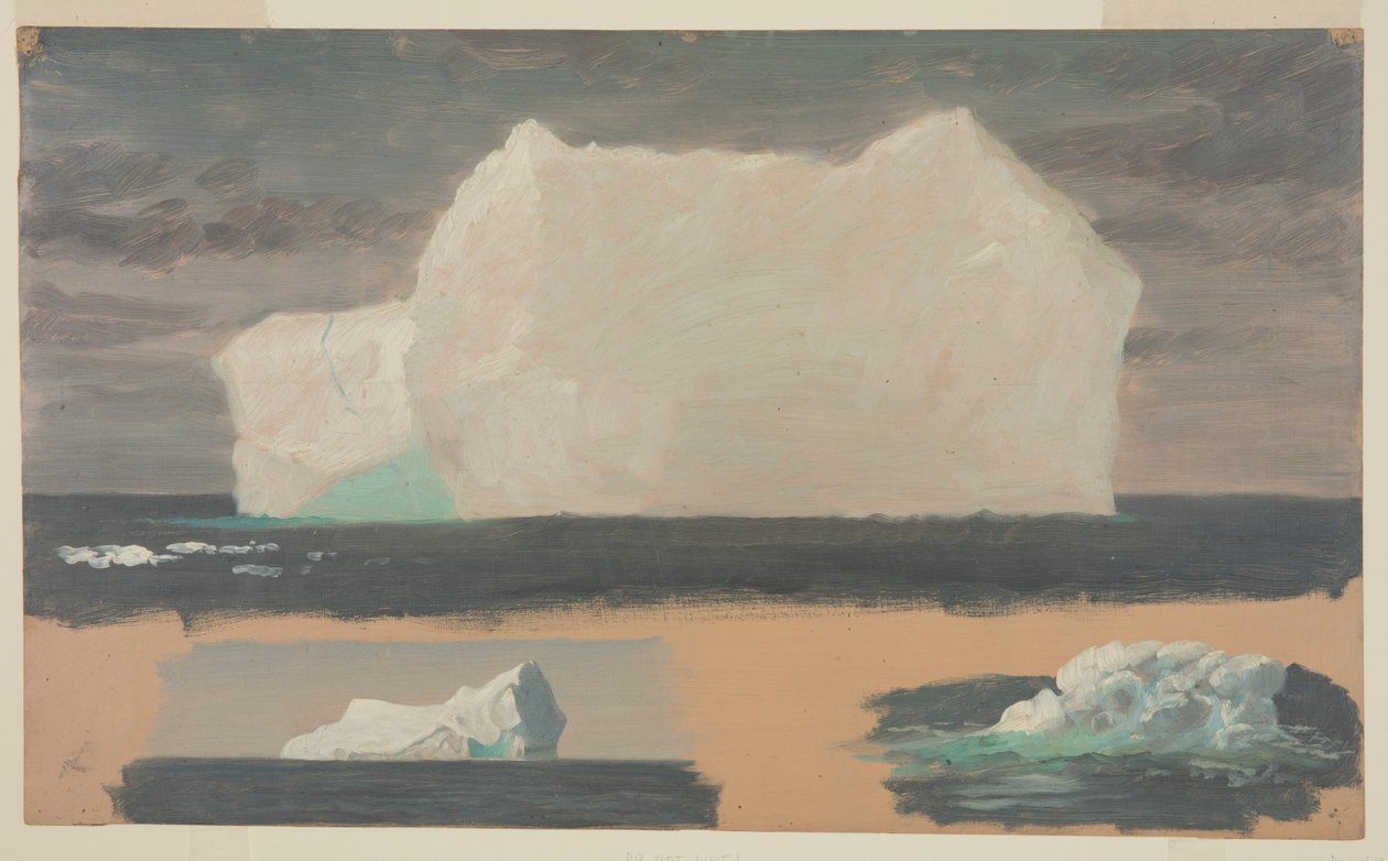 Icebergs flottants près de Twillingate, Terre-Neuve - Frederic Edwin Church