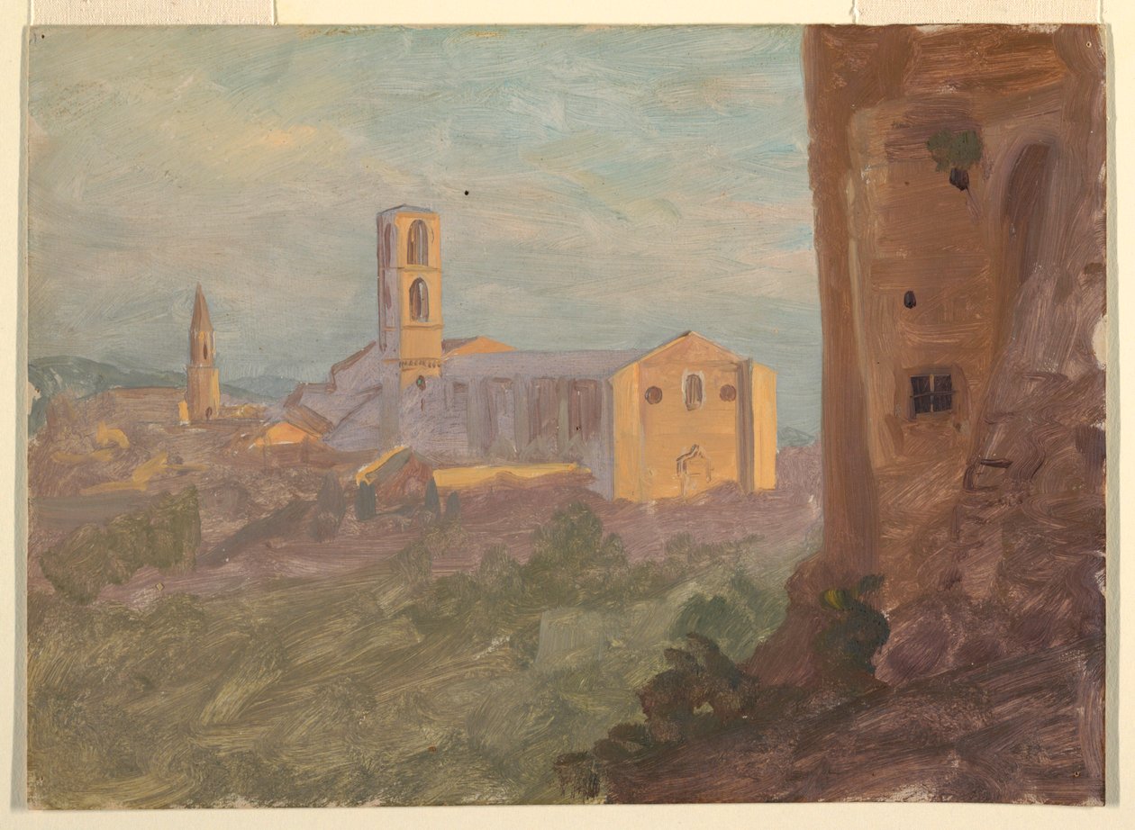 Ville italienne ou suisse - Frederic Edwin Church