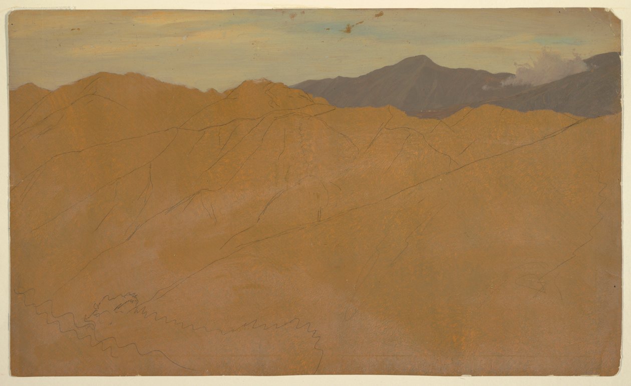 Palmiers et toits de maisons, Équateur - Frederic Edwin Church