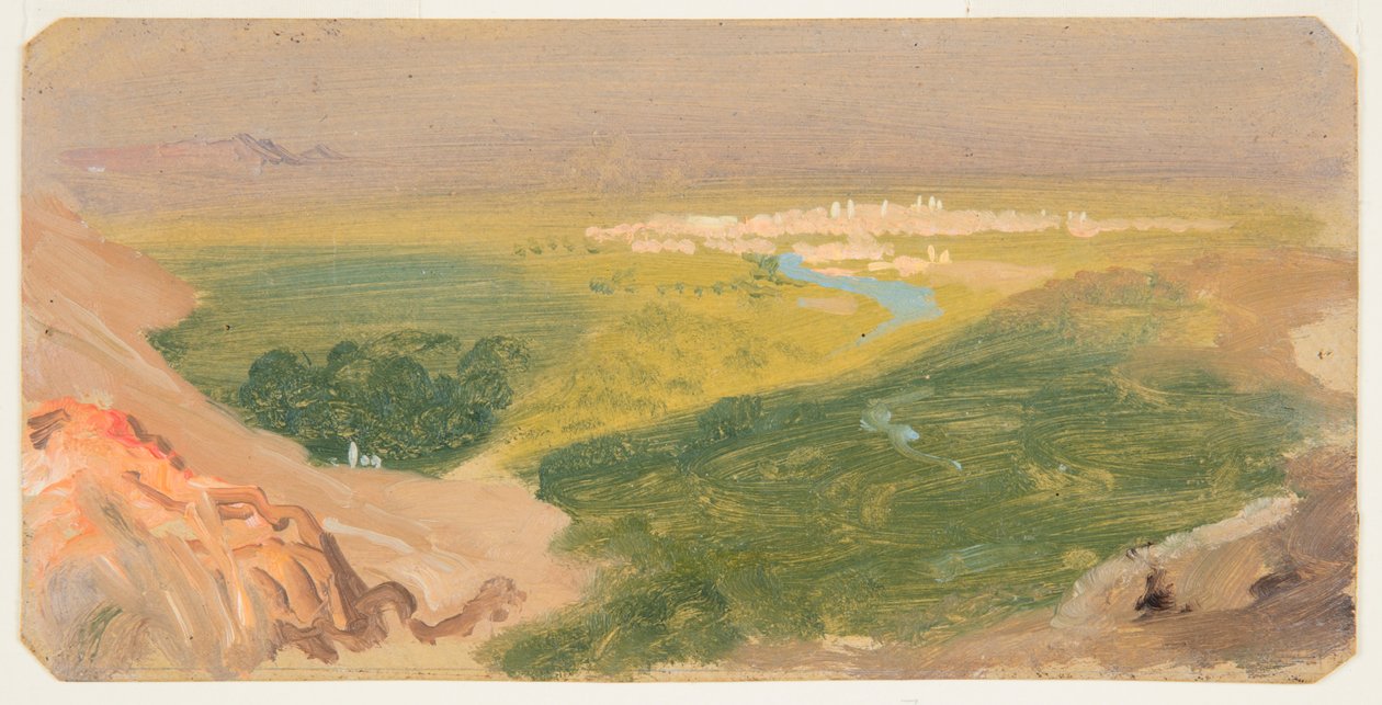 Vue vers Damas, Syrie - Frederic Edwin Church
